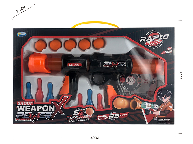 EVA Air Pressure Gun + 5 EVA Bullets + 6 Bowling Balls