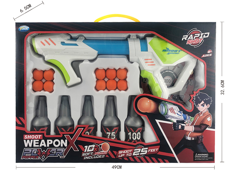 EVA Air Pressure Gun(With 10 Bullets,5 Beer Bottles)