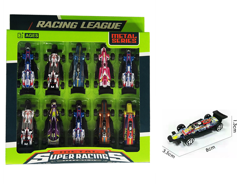 Metal Slide Cars 10pcs