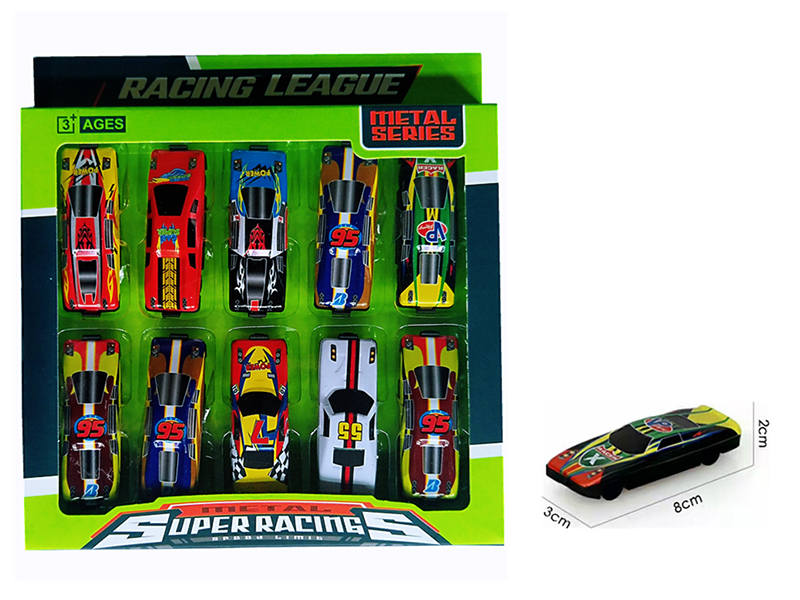 Metal Slide Cars 10pcs