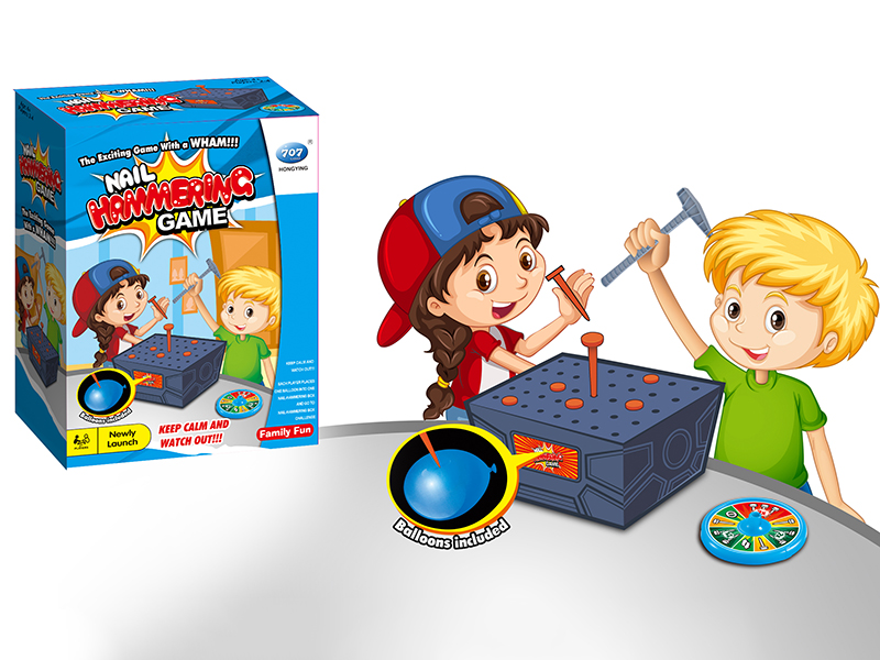 Nail Hammering Explosion Balloon Game