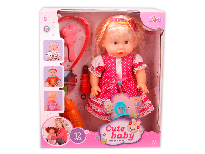 31cm Vinyl Head Blow Molding Body Doll Set(12 Sound IC)