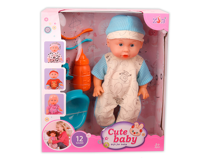 31cm Vinyl Head Blow Molding Body Doll Set(12 Sound IC)