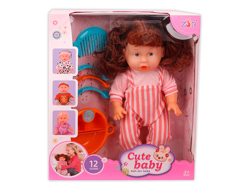 31cm Vinyl Head Blow Molding Body Doll Set(12 Sound IC)