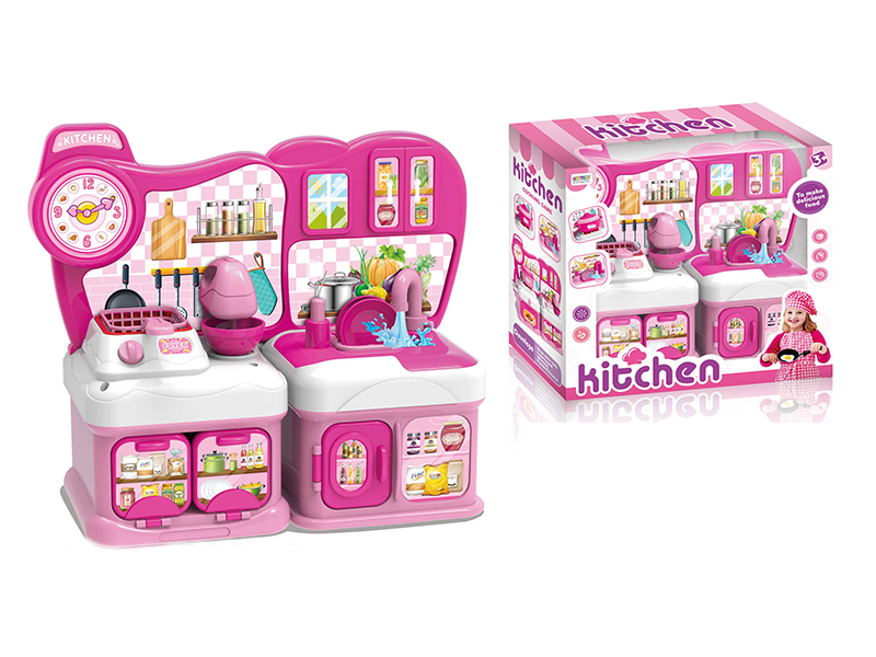 Pink Cartoon Puzzle Kitchenware Set