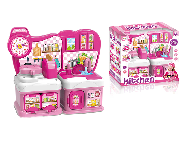 Pink Cartoon Puzzle Kitchenware Set