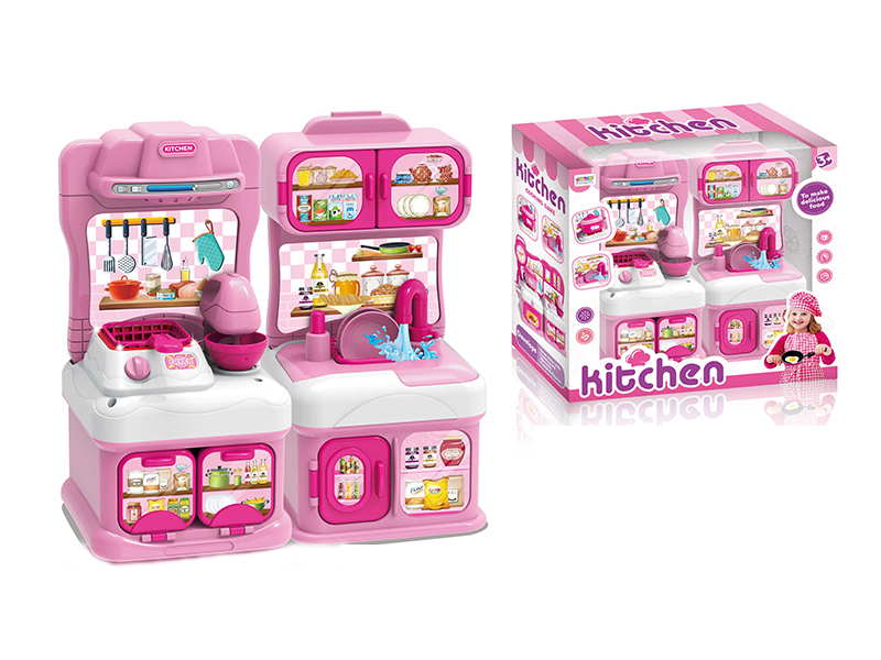 Pink Cartoon Puzzle Kitchenware Set