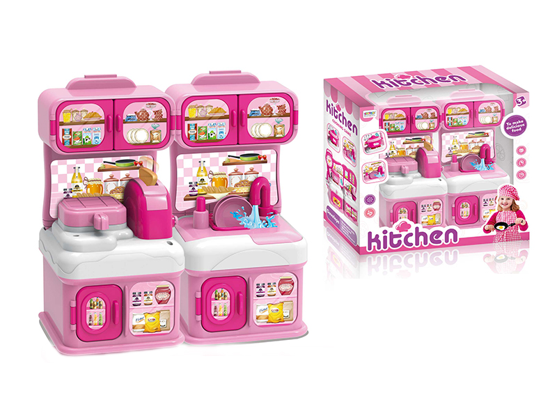 Pink Cartoon Puzzle Kitchenware Set