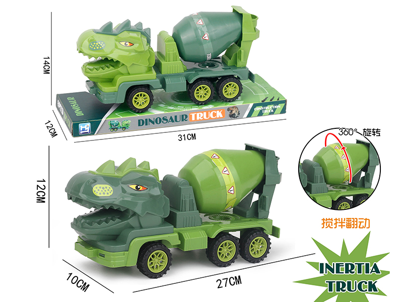 Friction Dinosaur Oil Tank Truck