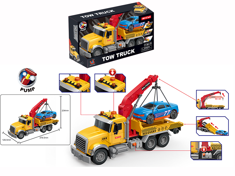 Friction City Rescue Crane(Sound,Light,Pump,Multifunctional)