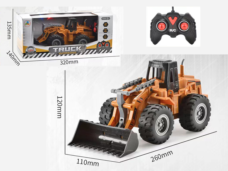 27CM 4CH R/C Bulldozer With Light And Music