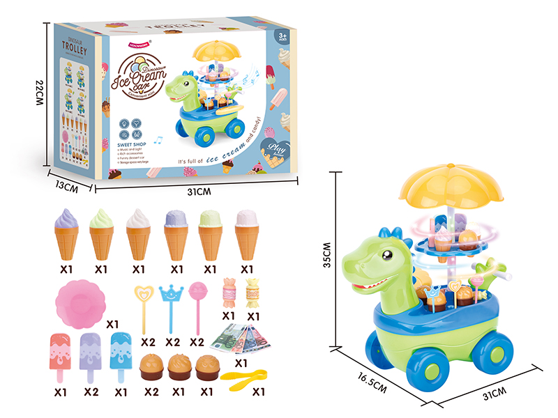 Dinosaur Candy Ice Cream Car With Light And Music