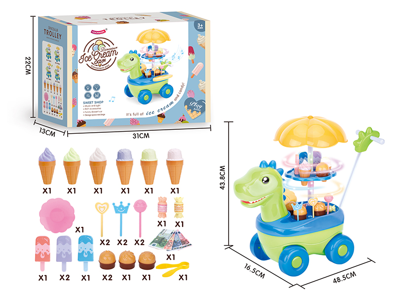 Dinosaur Candy Ice Cream Car With Light And Music