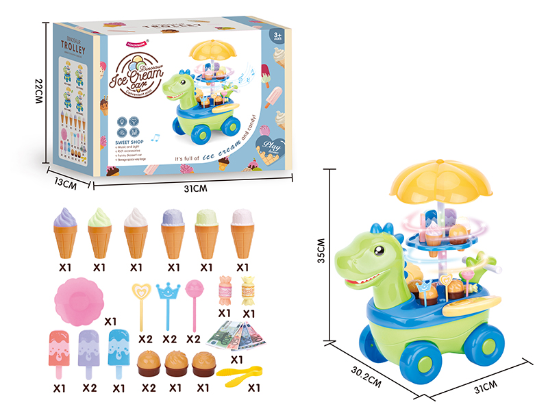 Dinosaur Candy Ice Cream Car With Light And Music