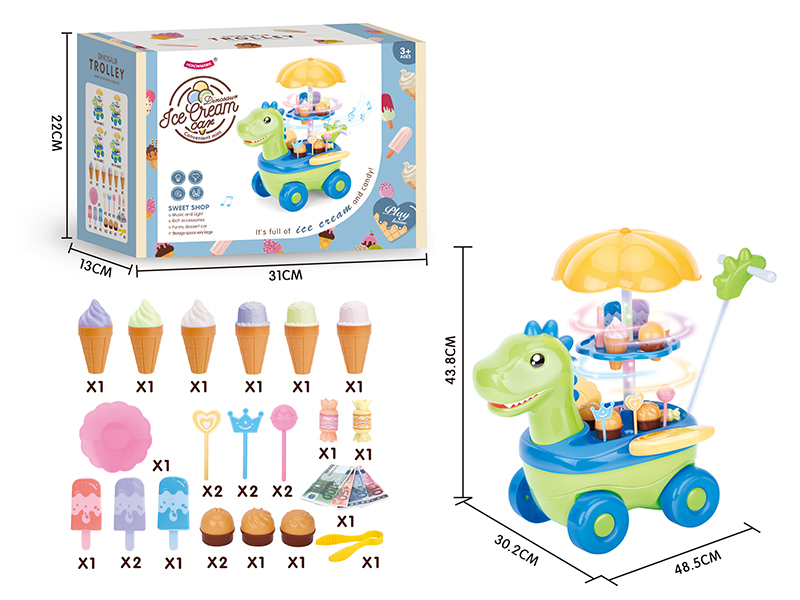 Dinosaur Candy Ice Cream Car With Light And Music