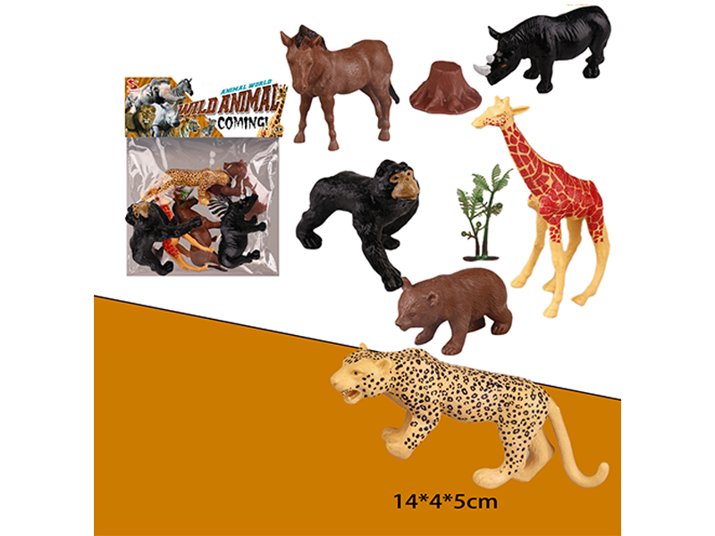 6PCS Animal Suit With Tree And Tree Head