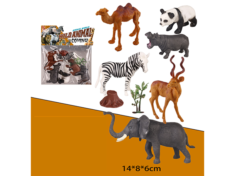 6PCS Animal Suit With Tree And Tree Head