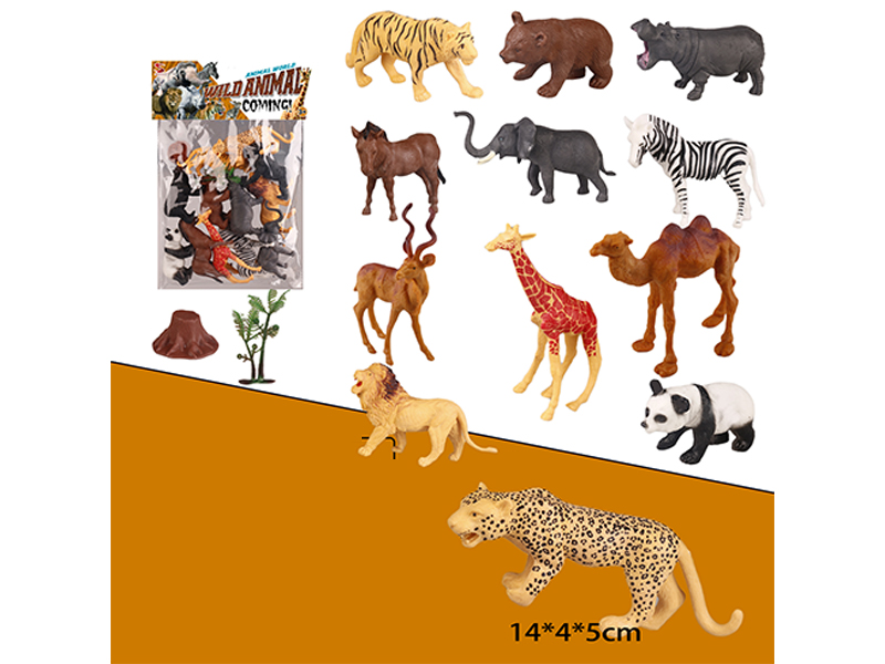12PCS Animal Suit With Tree And Tree Head