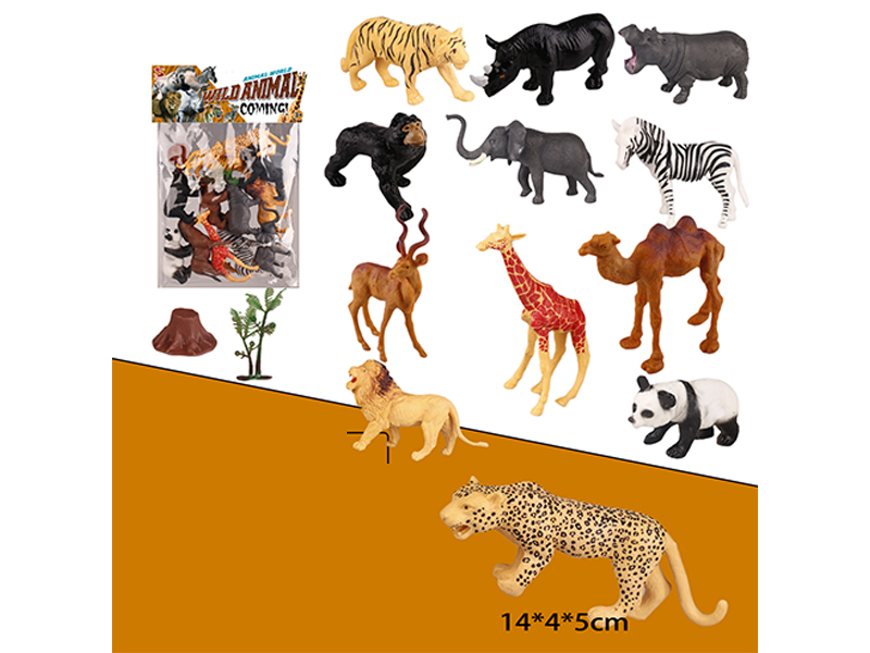 12PCS Animal Suit With Tree And Tree Head