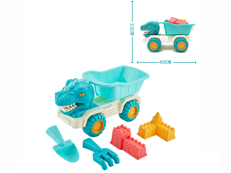 Beach Toys Dinosaur Car Set 5pcs