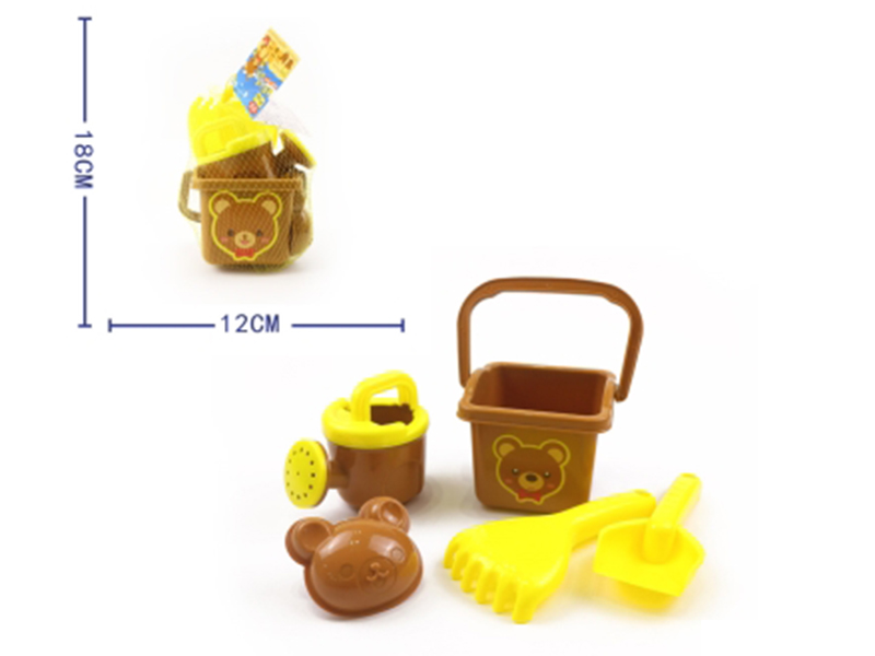 5pcs Bear Beach Bucket Set