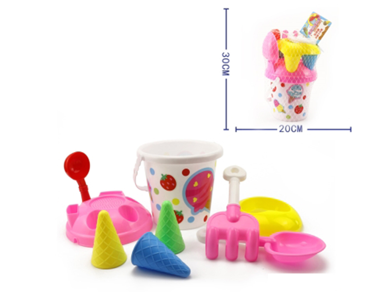 9pcs Ice Cream Beach Bucket Set