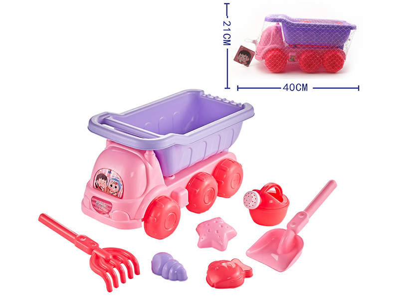 7pcs Beach Toys Car Set