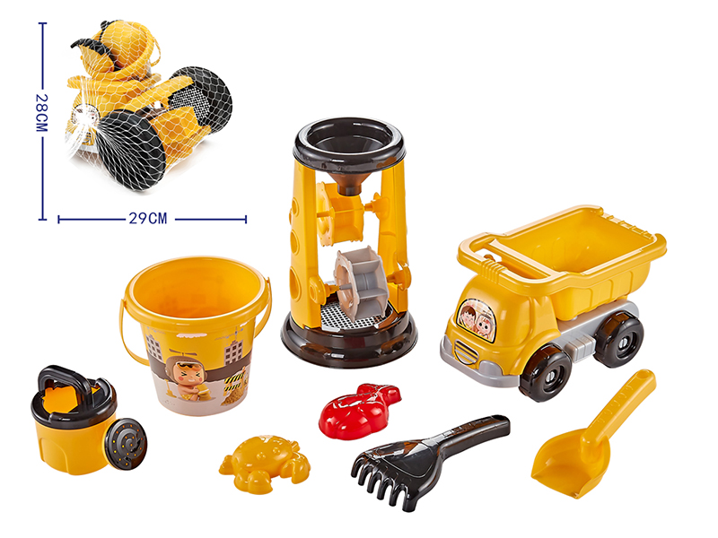 8pcs Beach Toys Car Set