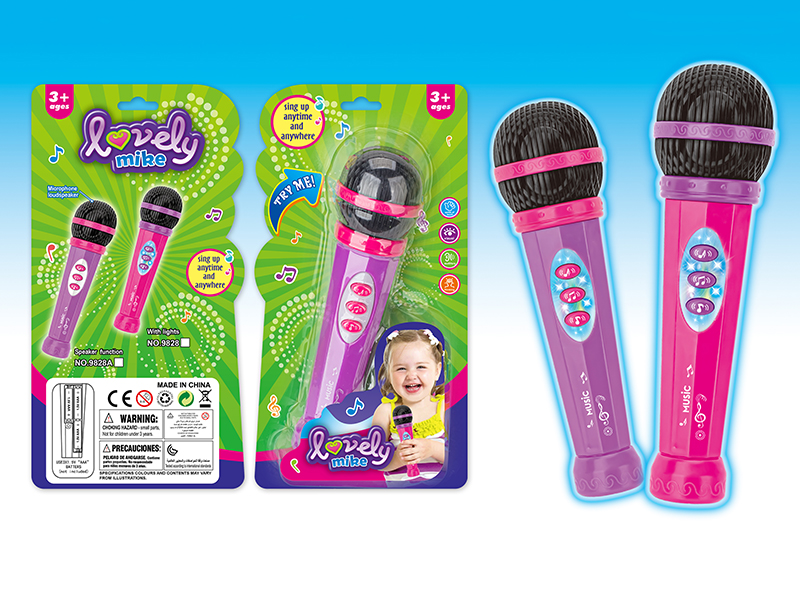 Microphone With Light And Music