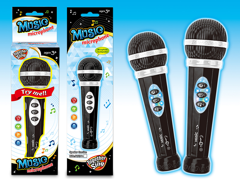 Microphone With Light And Music