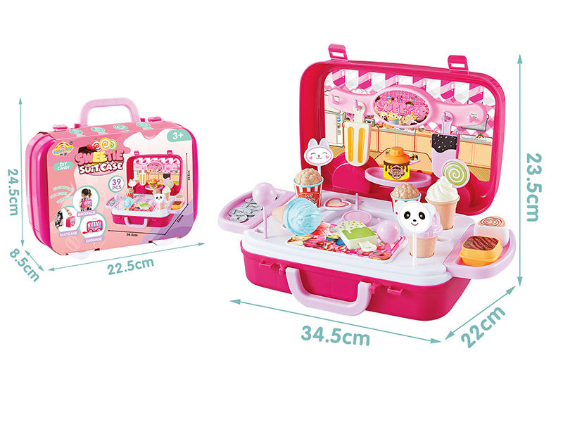 Candy And Ice Cream Suitcase Set