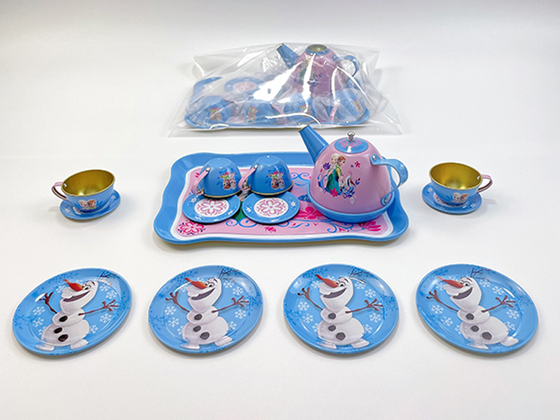 Snow Cat House Set Tea Set