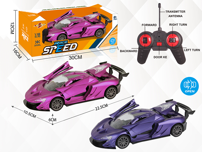 1:18 5-Channle Remote Control Car With Opening Door,Headlights