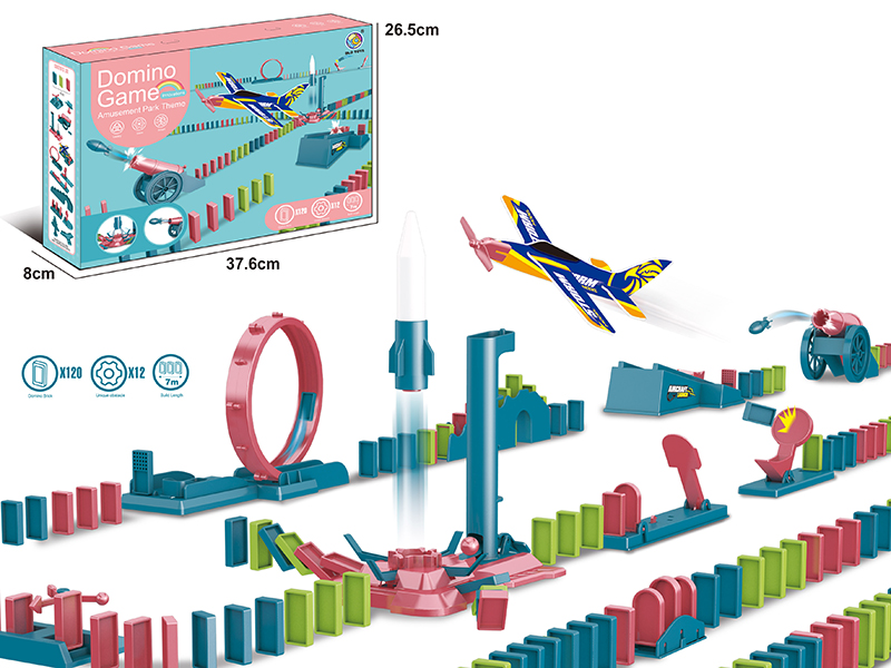 Dominoes B/O Train Amusement Park Theme