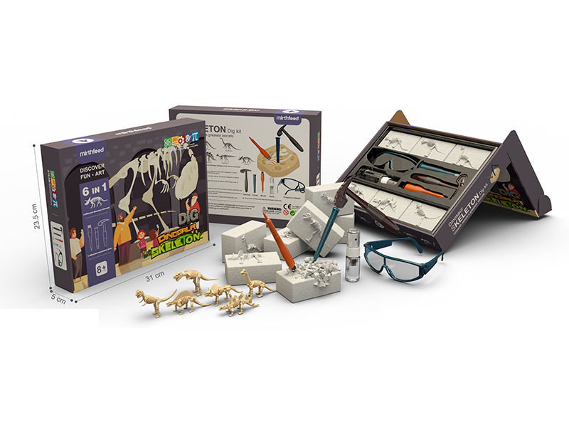 6 In 1 Dinosaur Archaeology Set