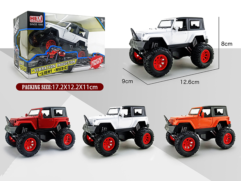 1:32 Alloy Pull Back Cross-Country Wrangler(Acoustooptic Version)