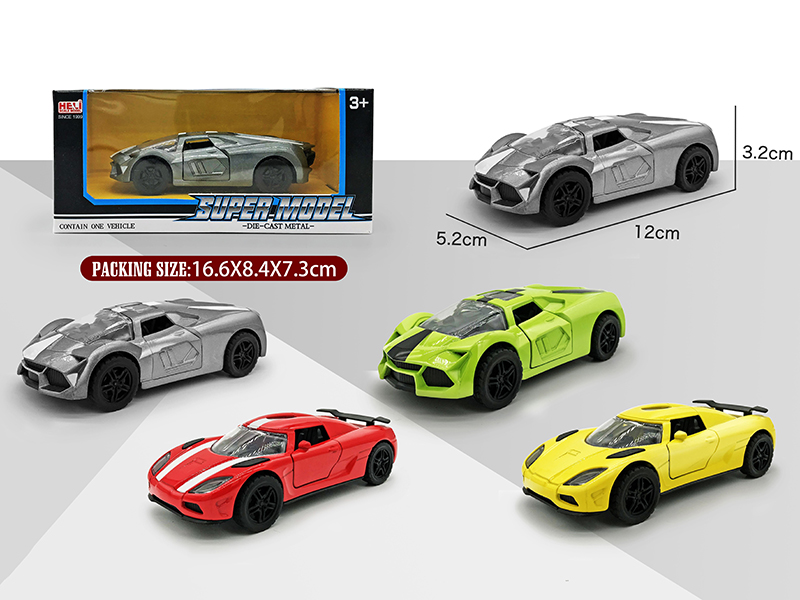 1:36 Simulated Pull Back Alloy Car(Bugatti, Honda)