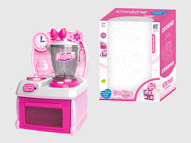 Cartoon Pink Kitchen Set(B/O,Light)