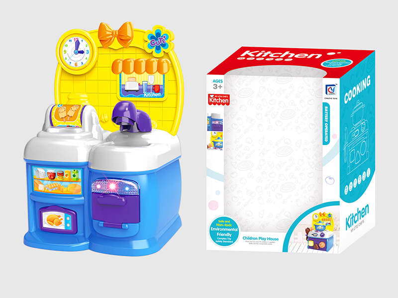 Cartoon Bule Kitchen Set(Light,Music)