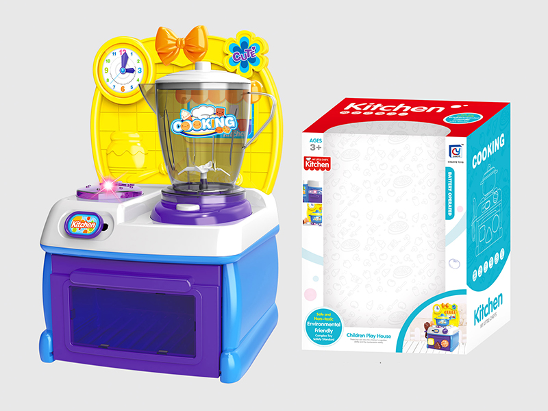 Cartoon Bule Kitchen Set(B/O,Light)