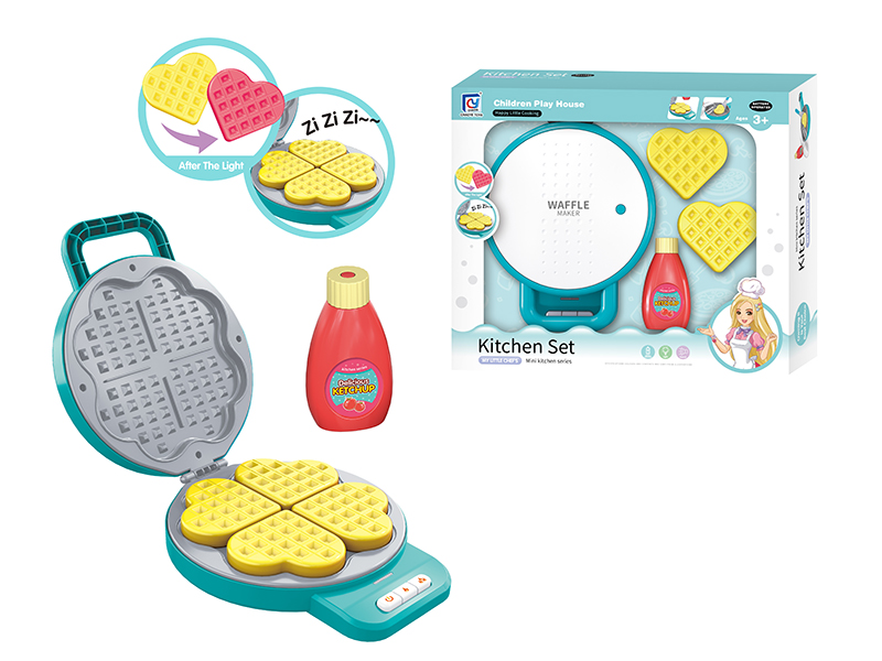 Photosensitive Discoloration Waffle Maker(Blue)