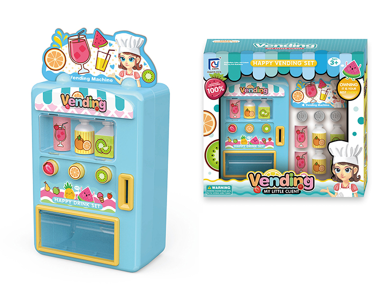 Cartoon Blue Vending Machine