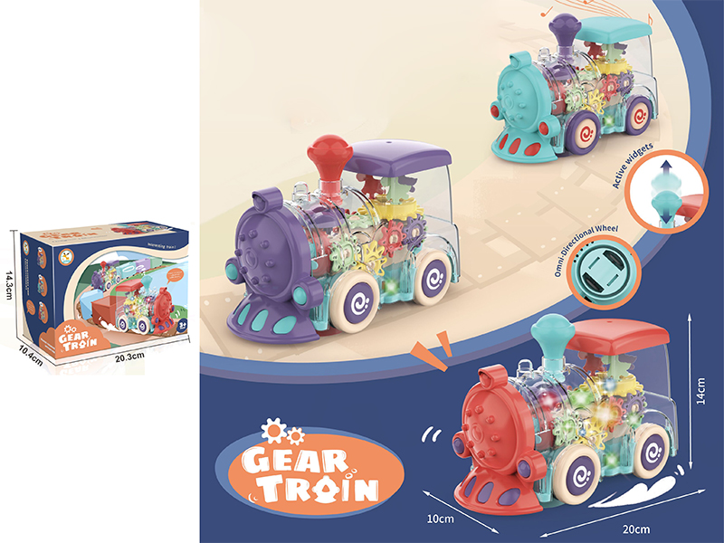 B/O Go And Bump Transparent Gear Train With Light And Music