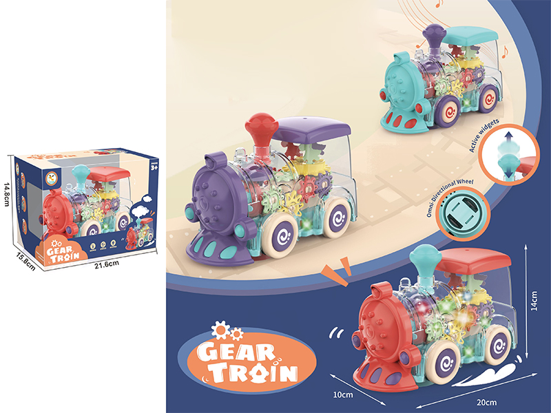 B/O Go And Bump Transparent Gear Train With Light And Music