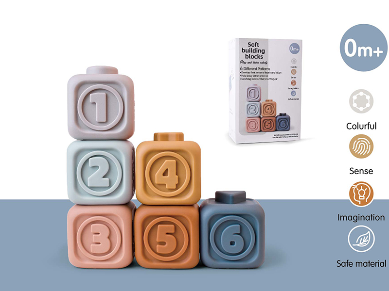 6pcs Soft Building Blocks