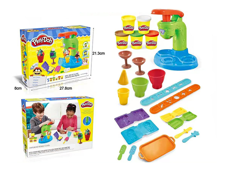 Colored Mud Ice Cream Machine Set