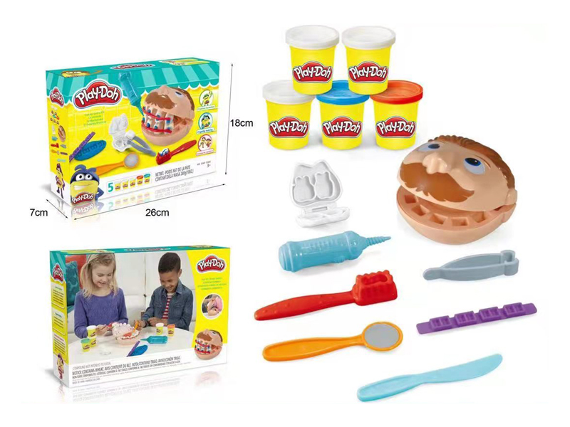Colored Mud Dentist Set