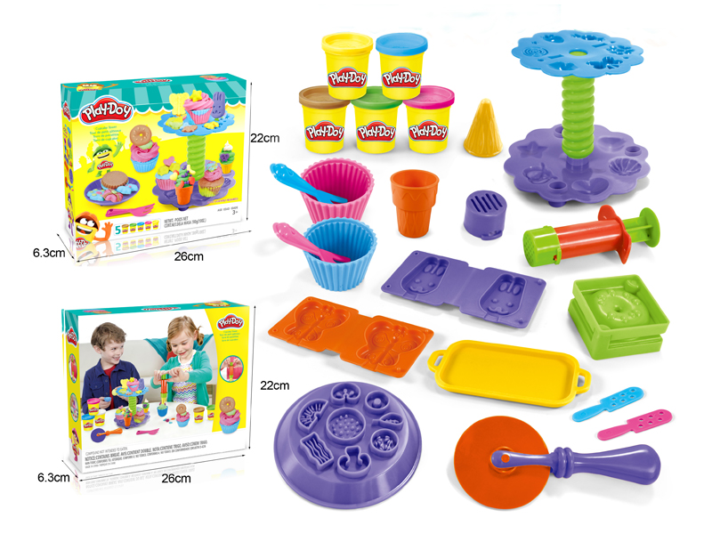 Colored Mud Candy Counter Set