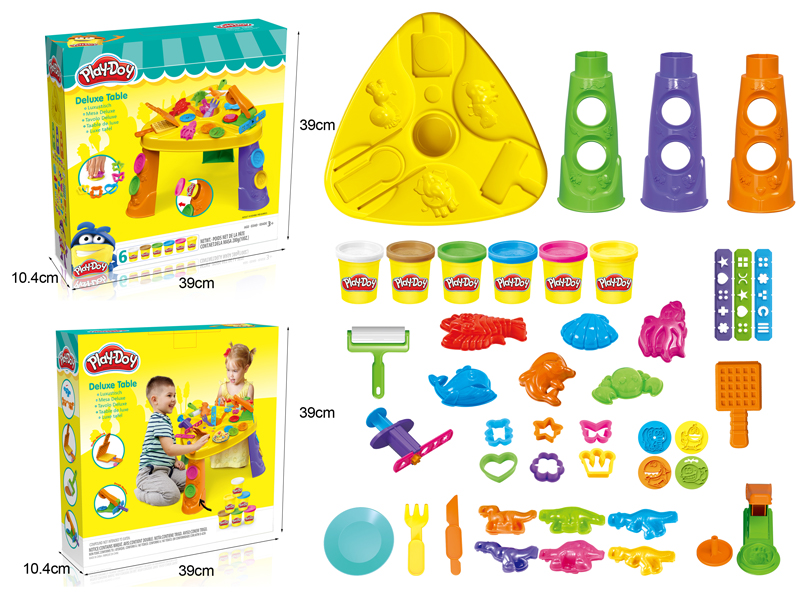 Colored Mud Table Set