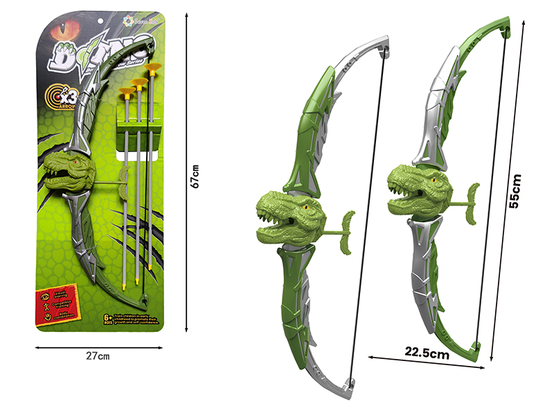 Green T-Rex Bow And Arrow